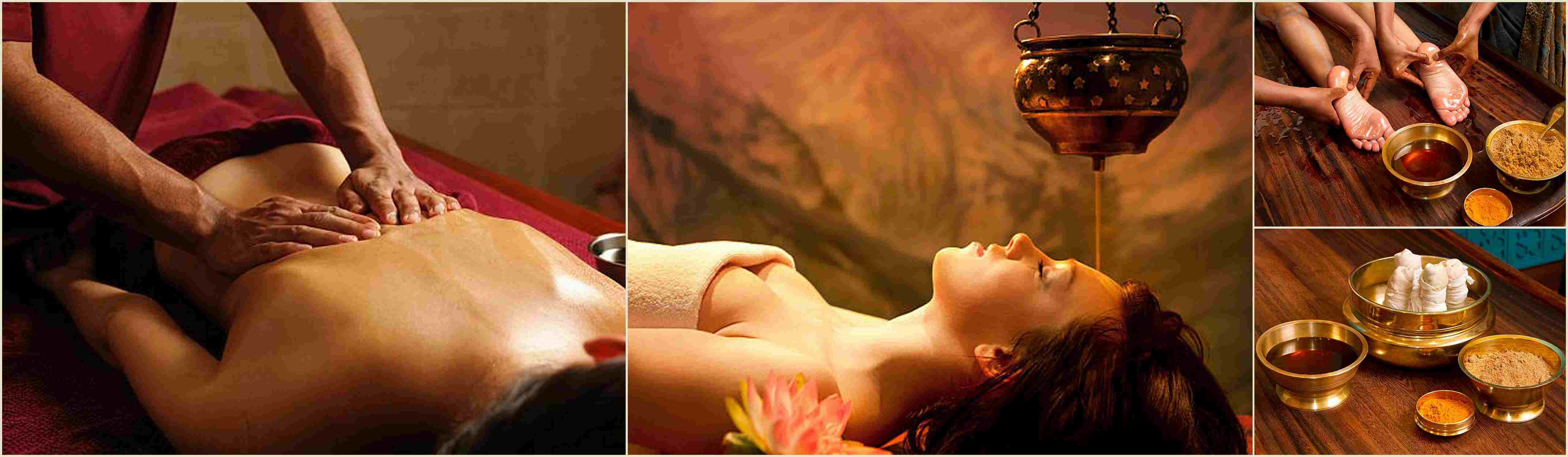 Abhyanga Ayurvedic massage at AyurYoga Eco-Ashram, Mysore